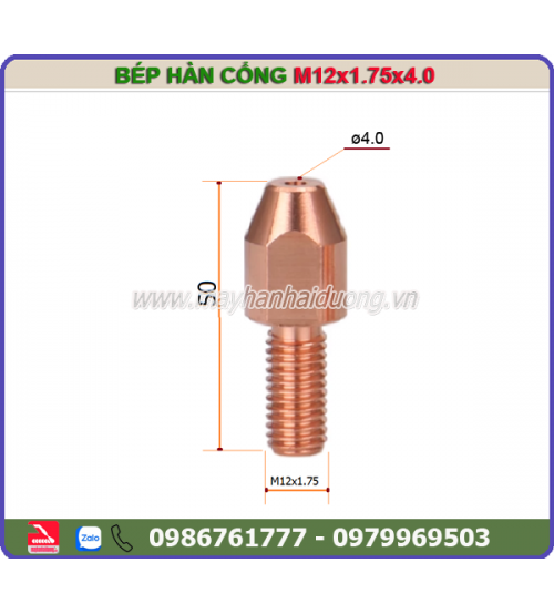 Bép hàn cổng M12x150x4.0