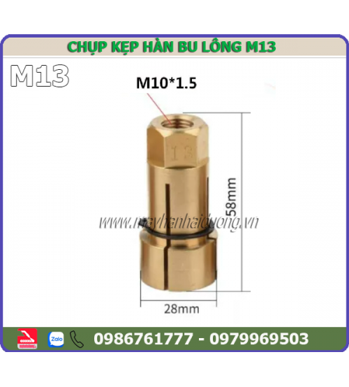 Đầu kẹp hàn bulong M13
