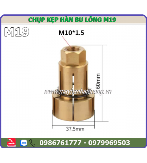 Đầu kẹp hàn bulong M19 