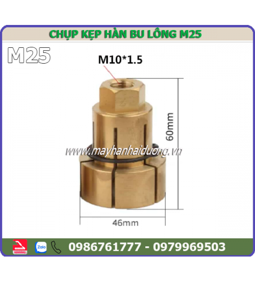 Đầu kẹp hàn bulong M25