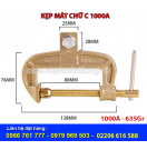 KẸP MÁT ĐỒNG CHỮ C 1000A